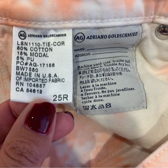 Adriano Goldschmied  the stilt cigarette tie dye jean Size 25 - Picture 10 of 11